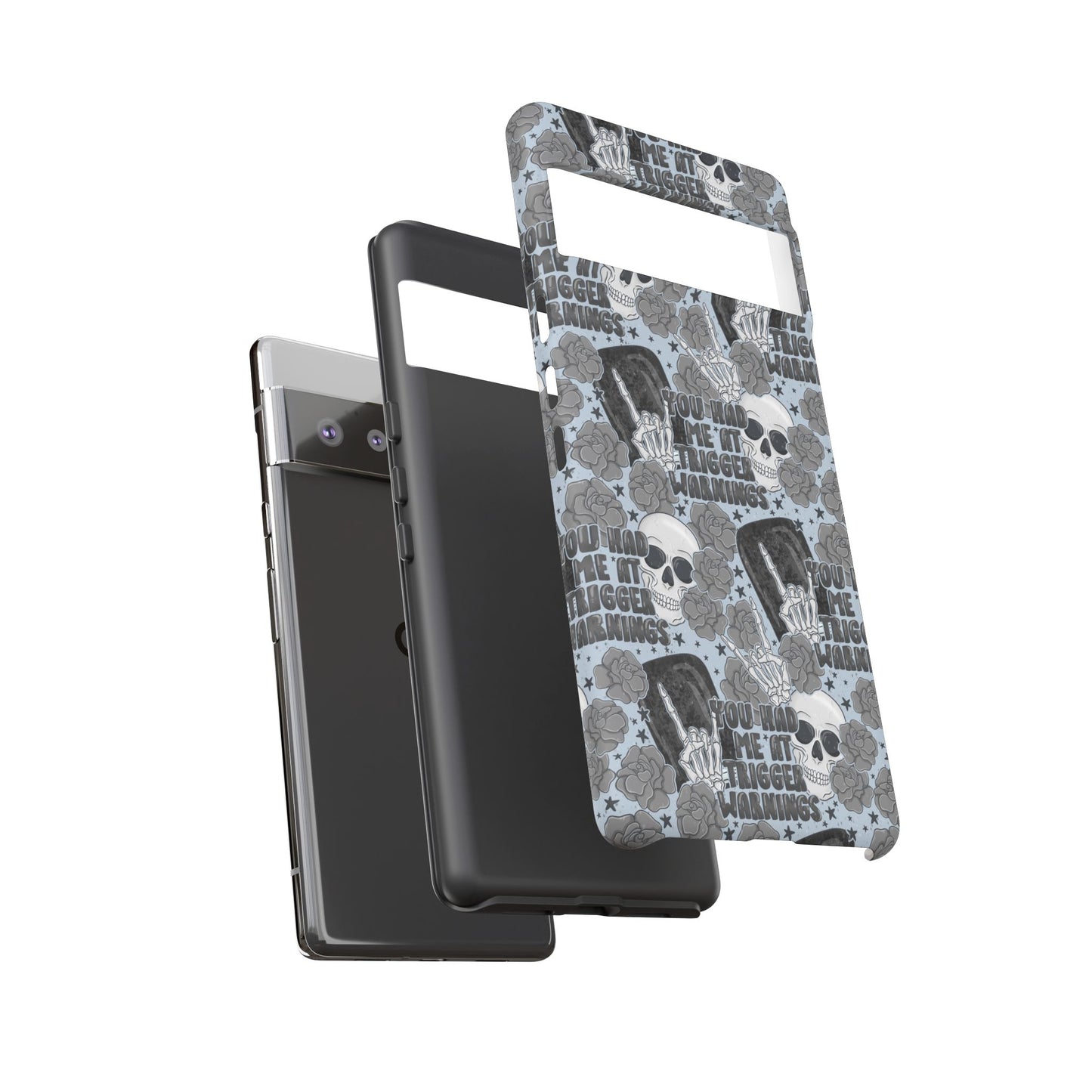 Trigger Warning Tough Phone Case | Shockproof | Samsung Case | Google Case | Bookish