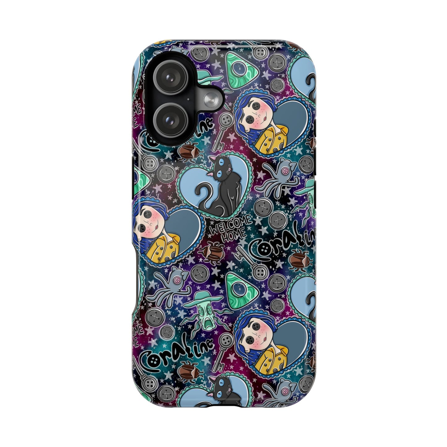 Button Girl MagSafe Tough Phone Case | Shockproof | iPhone Case |