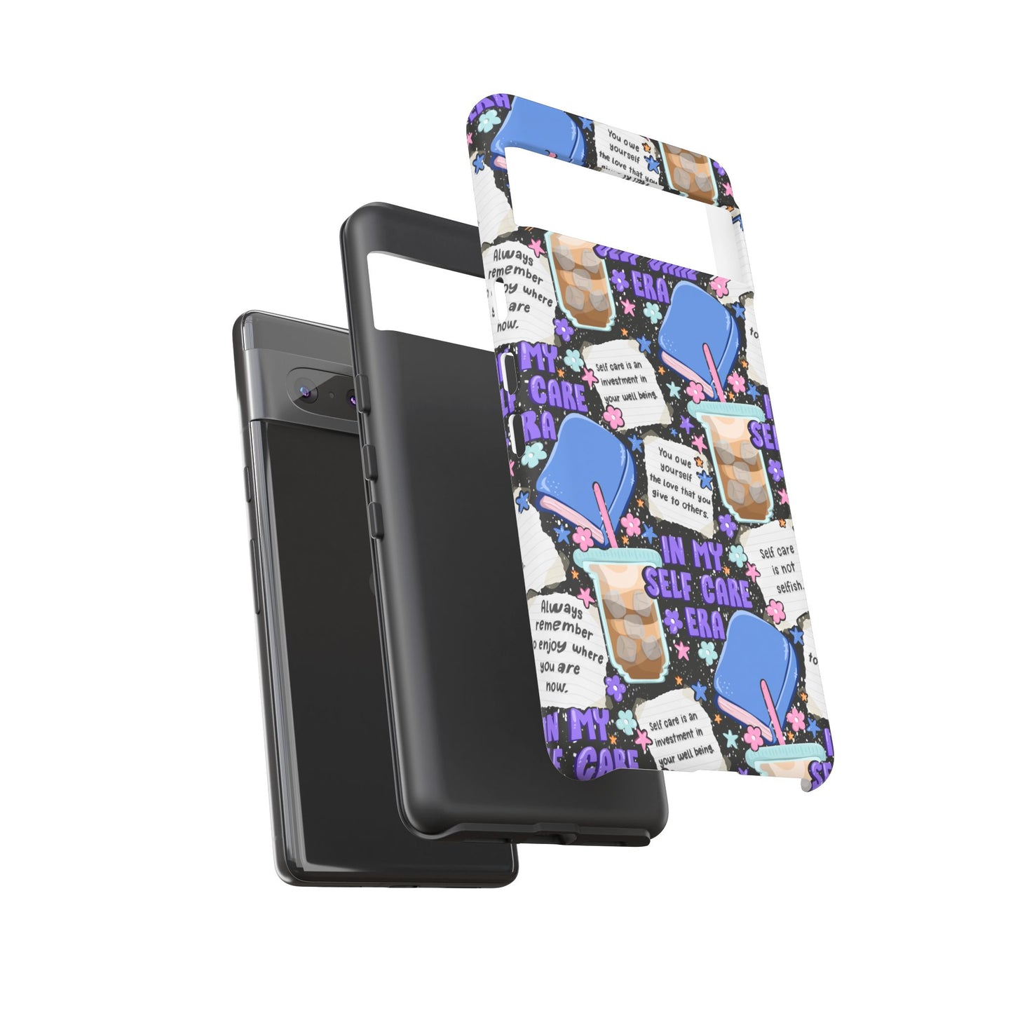 Self Care Tough Phone Case | Shockproof | Samsung Case | Google Case | Bookish