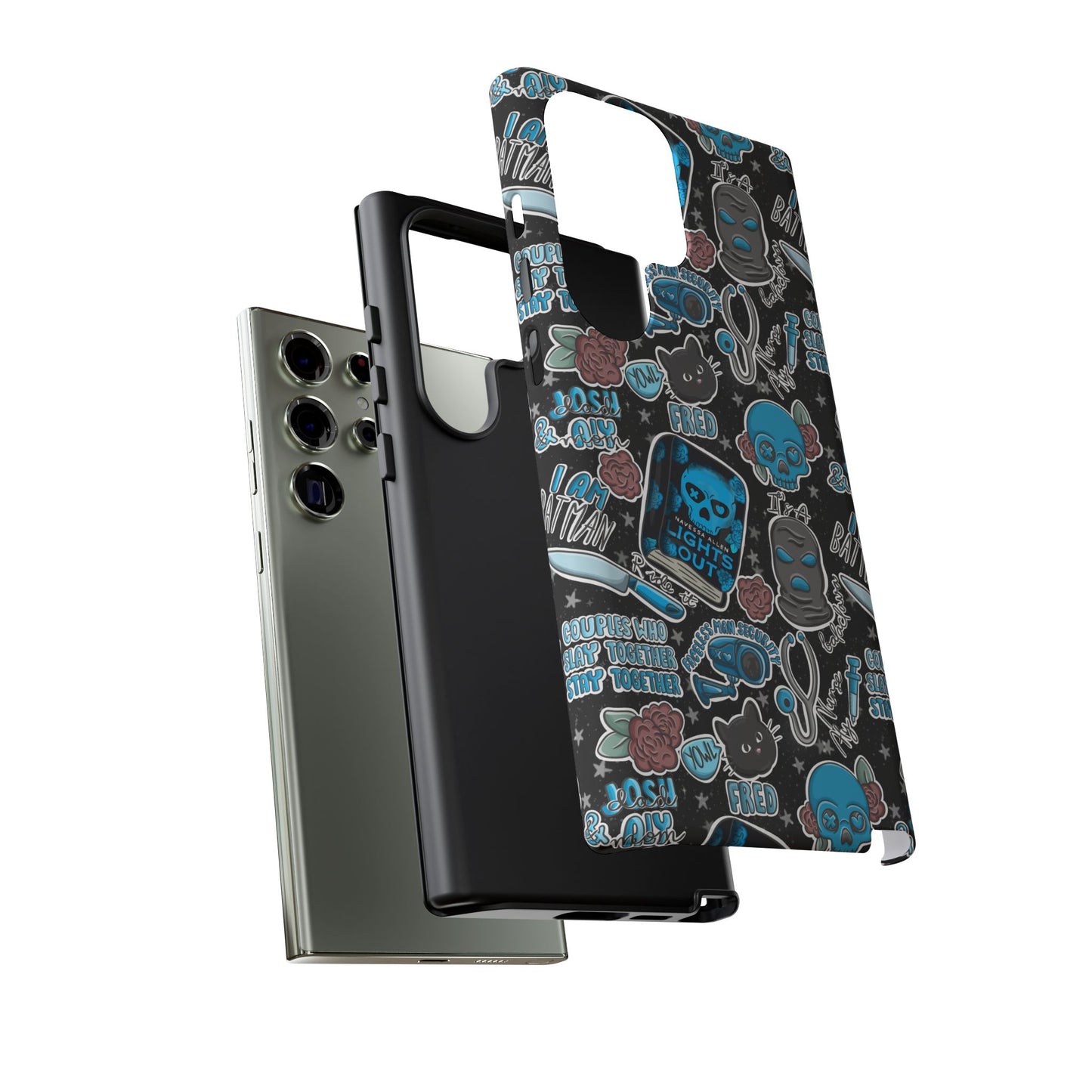 Lights Out Tough Phone Case | Shockproof | Samsung Case | Google Case | Bookish