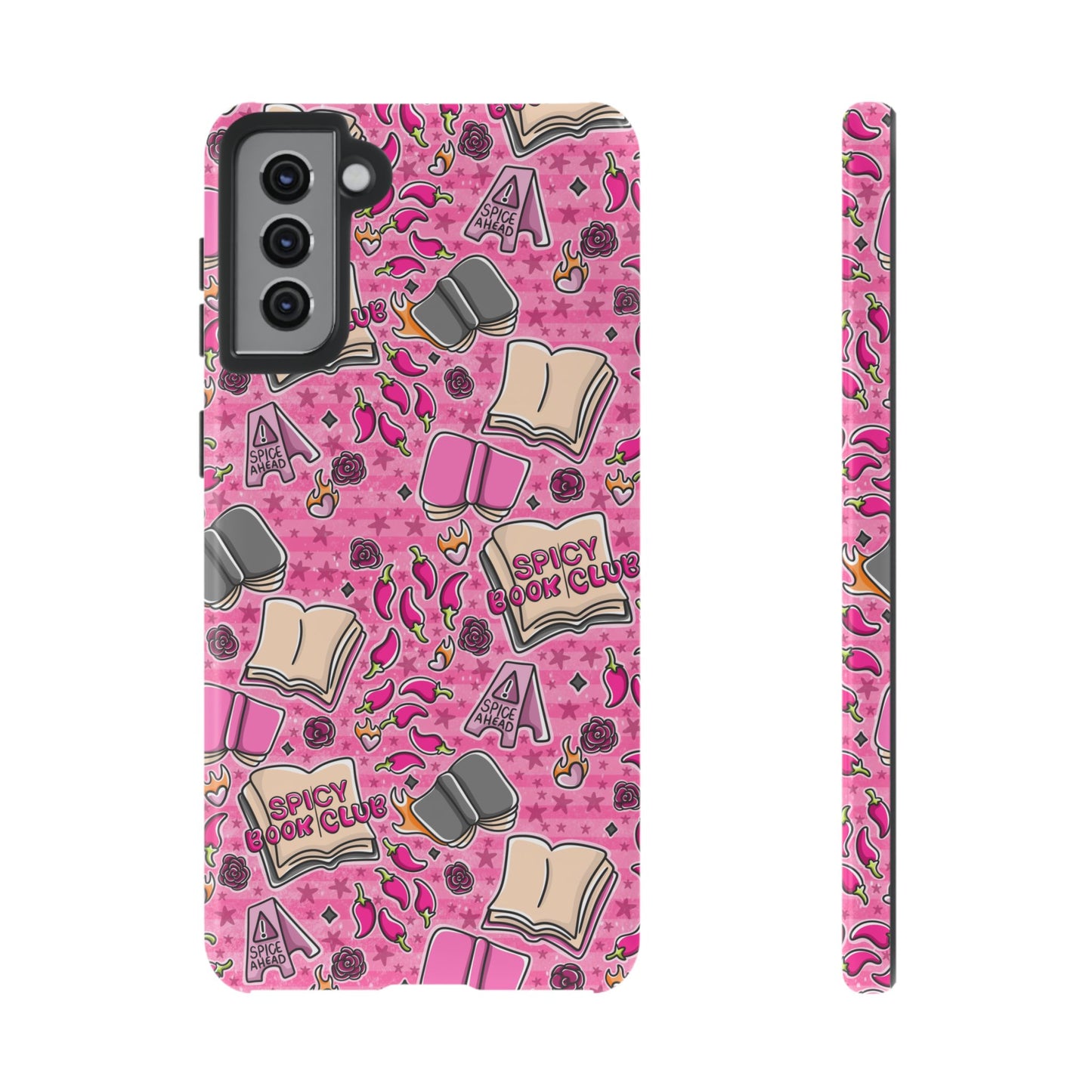 Spicy Book Club Tough Phone Case | Shockproof | Samsung Case | Google Case | Bookish