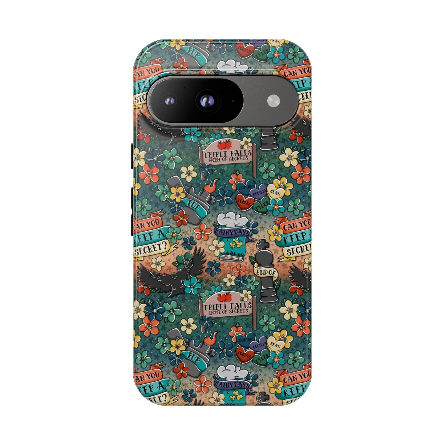 Triple Falls Tough Phone Case | Shockproof | Samsung Case | Google Case | Bookish