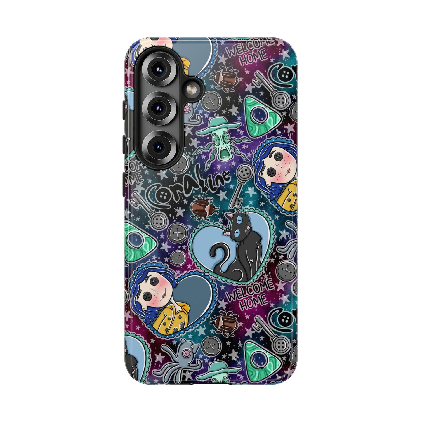 Button Girl Tough Phone Case | Shockproof | Samsung Case | Google Case |