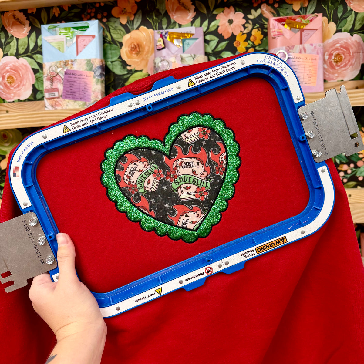 Smut Slut Glitter/Embroidered Sweatshirt