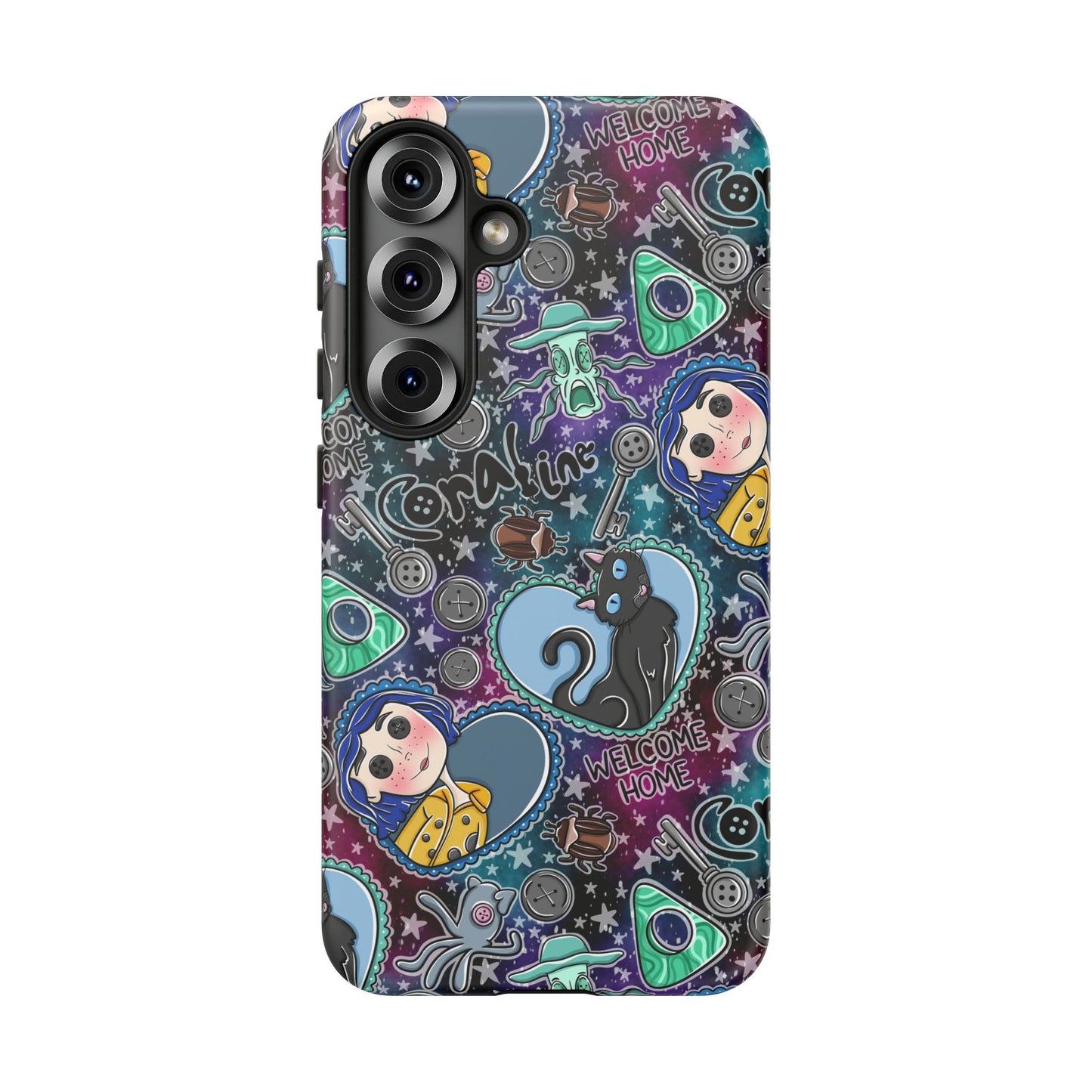 Button Girl Tough Phone Case | Shockproof | Samsung Case | Google Case |