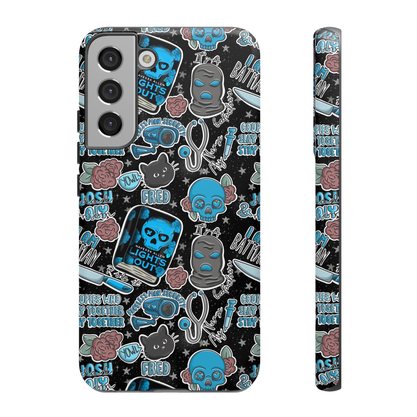 Lights Out Tough Phone Case | Shockproof | Samsung Case | Google Case | Bookish