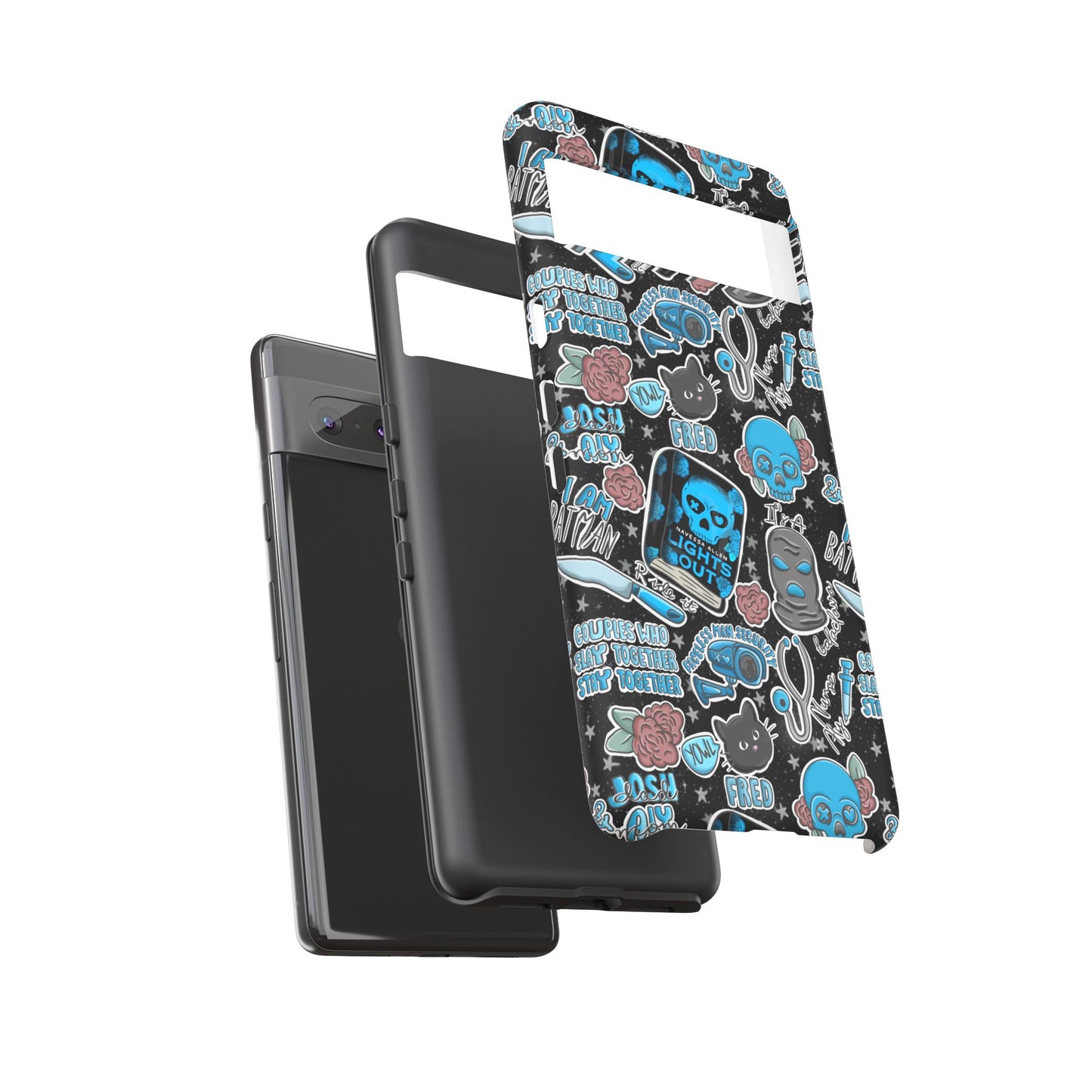 Lights Out Tough Phone Case | Shockproof | Samsung Case | Google Case | Bookish