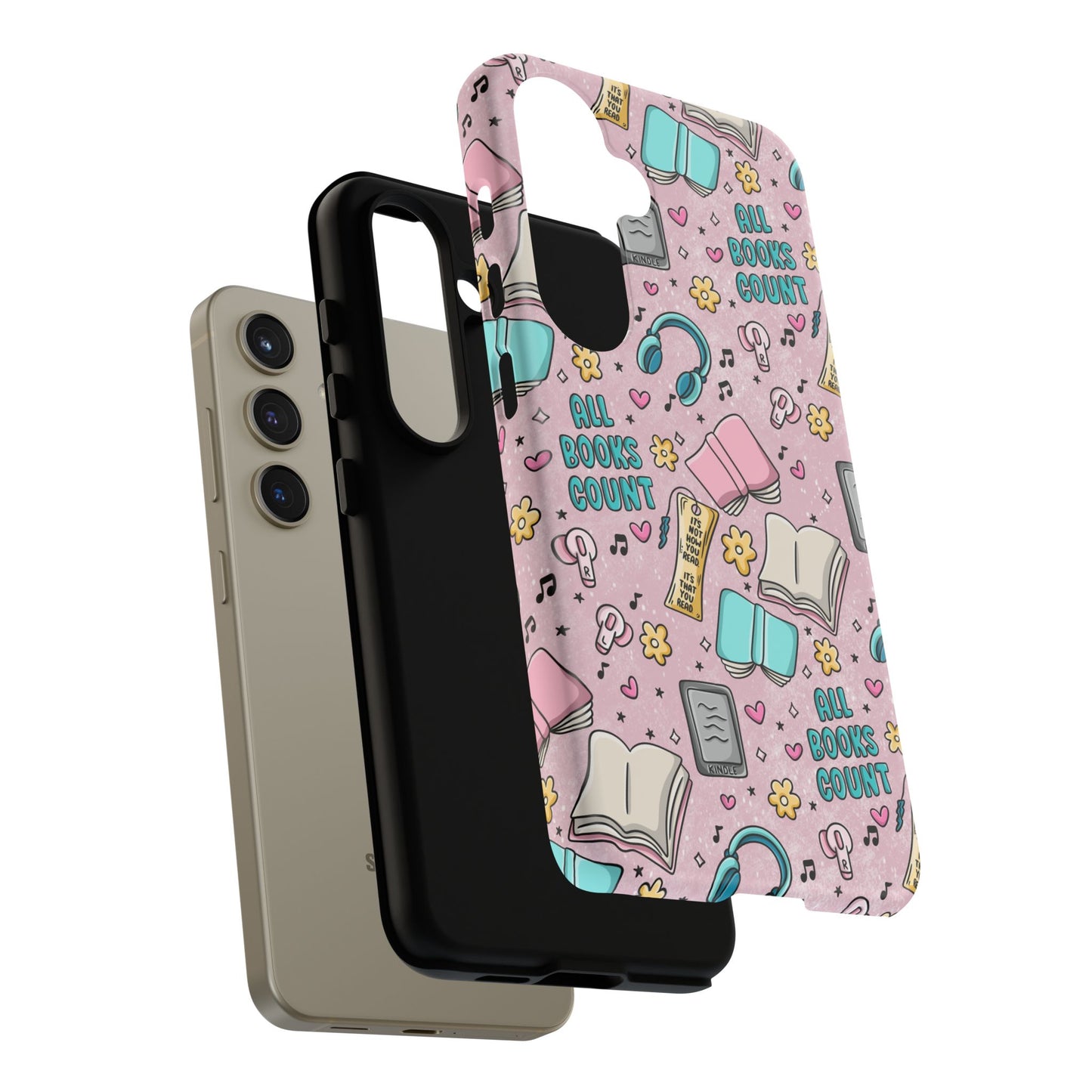 All Books Count Tough Phone Case | Shockproof | Samsung Case | Google Case | Bookish