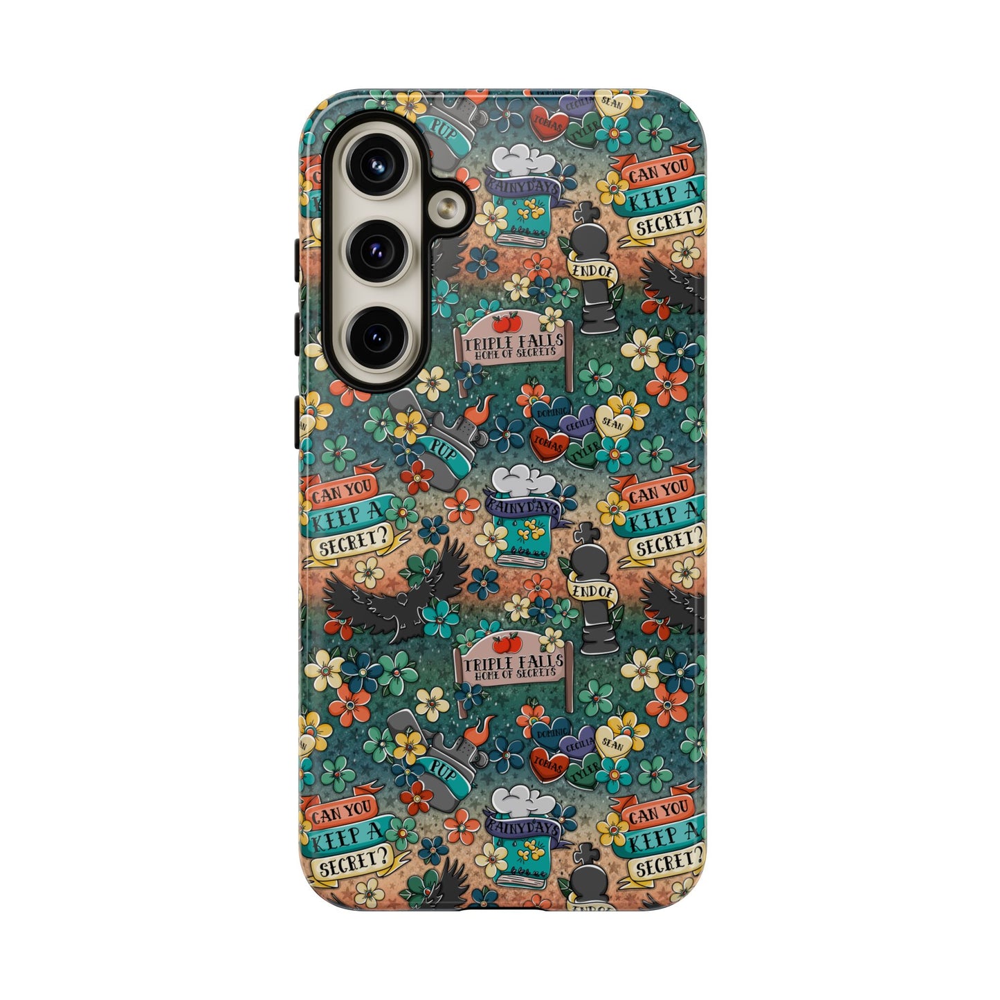 Triple Falls Tough Phone Case | Shockproof | Samsung Case | Google Case | Bookish