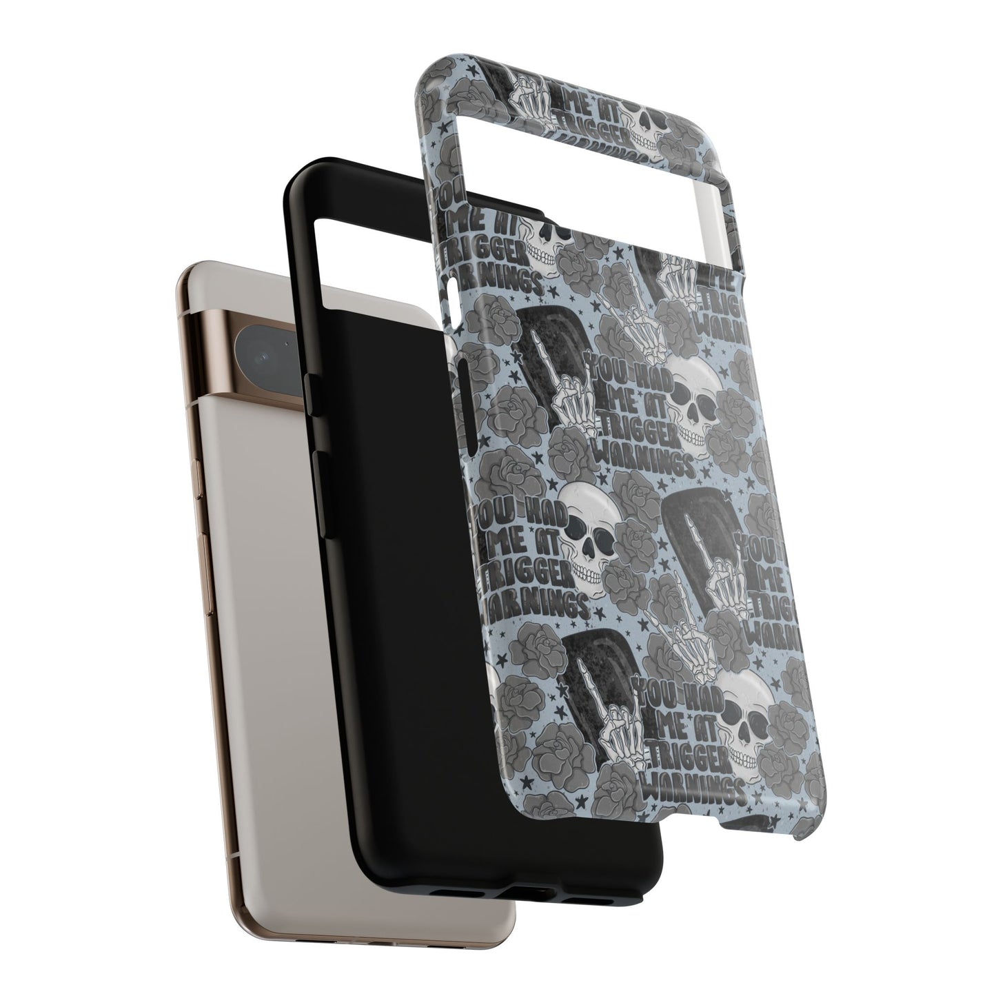 Trigger Warning Tough Phone Case | Shockproof | Samsung Case | Google Case | Bookish