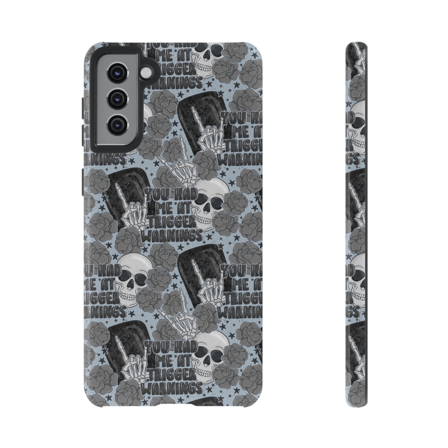 Trigger Warning Tough Phone Case | Shockproof | Samsung Case | Google Case | Bookish