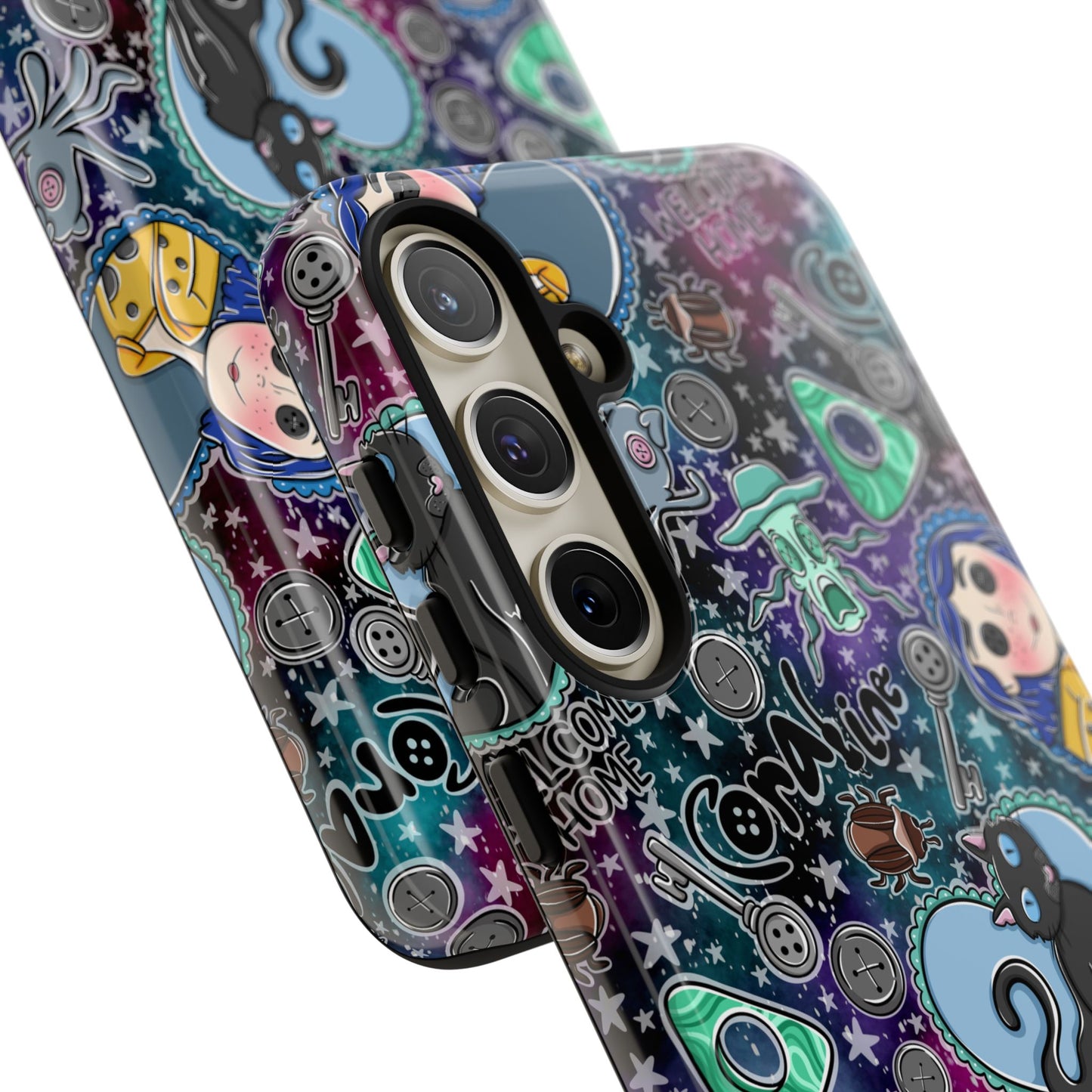Button Girl Tough Phone Case | Shockproof | Samsung Case | Google Case |