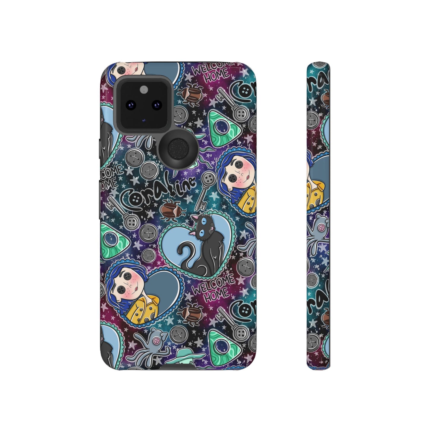 Button Girl Tough Phone Case | Shockproof | Samsung Case | Google Case |