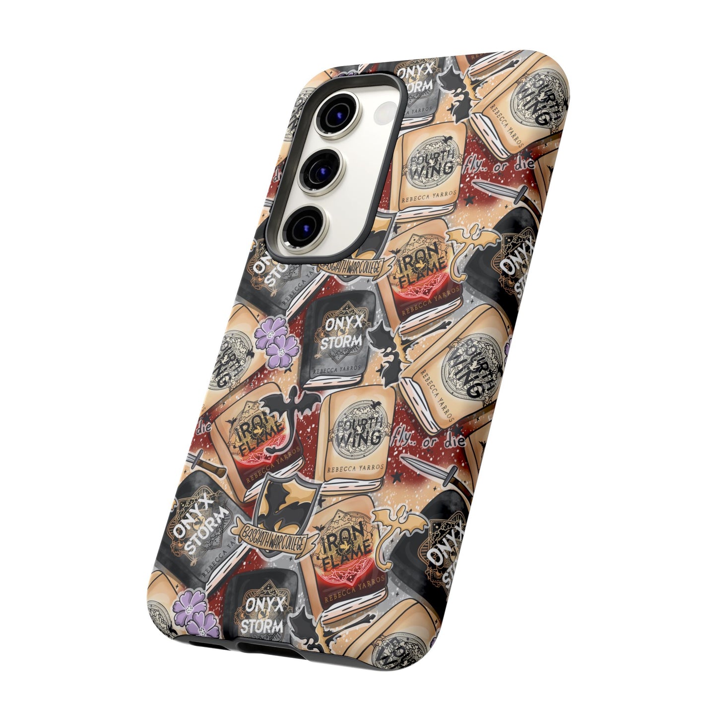 Fourth Wing Tough Phone Case | Shockproof | Samsung Case | Google Case | Bookish