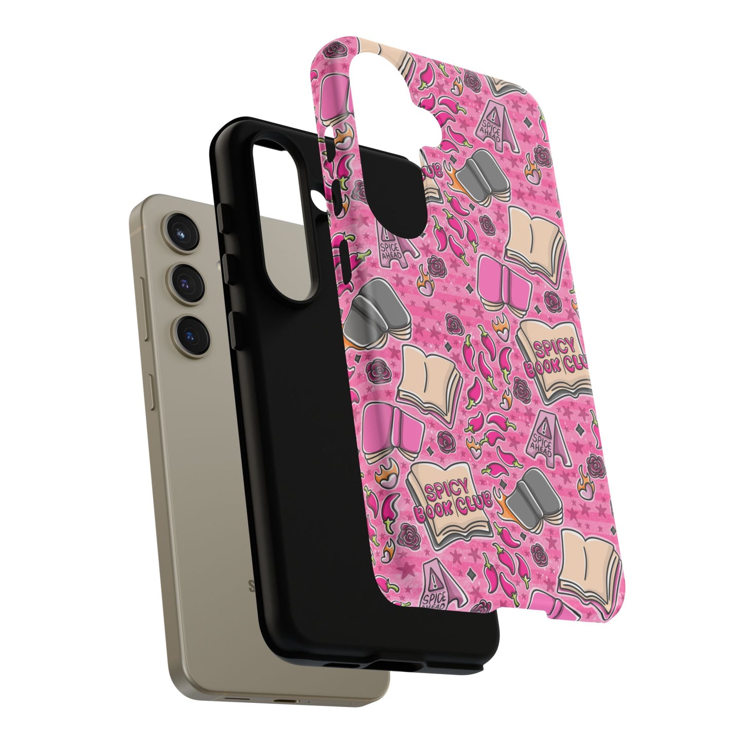 Spicy Book Club Tough Phone Case | Shockproof | Samsung Case | Google Case | Bookish