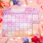 Rose Sky Monthly Planner Pad