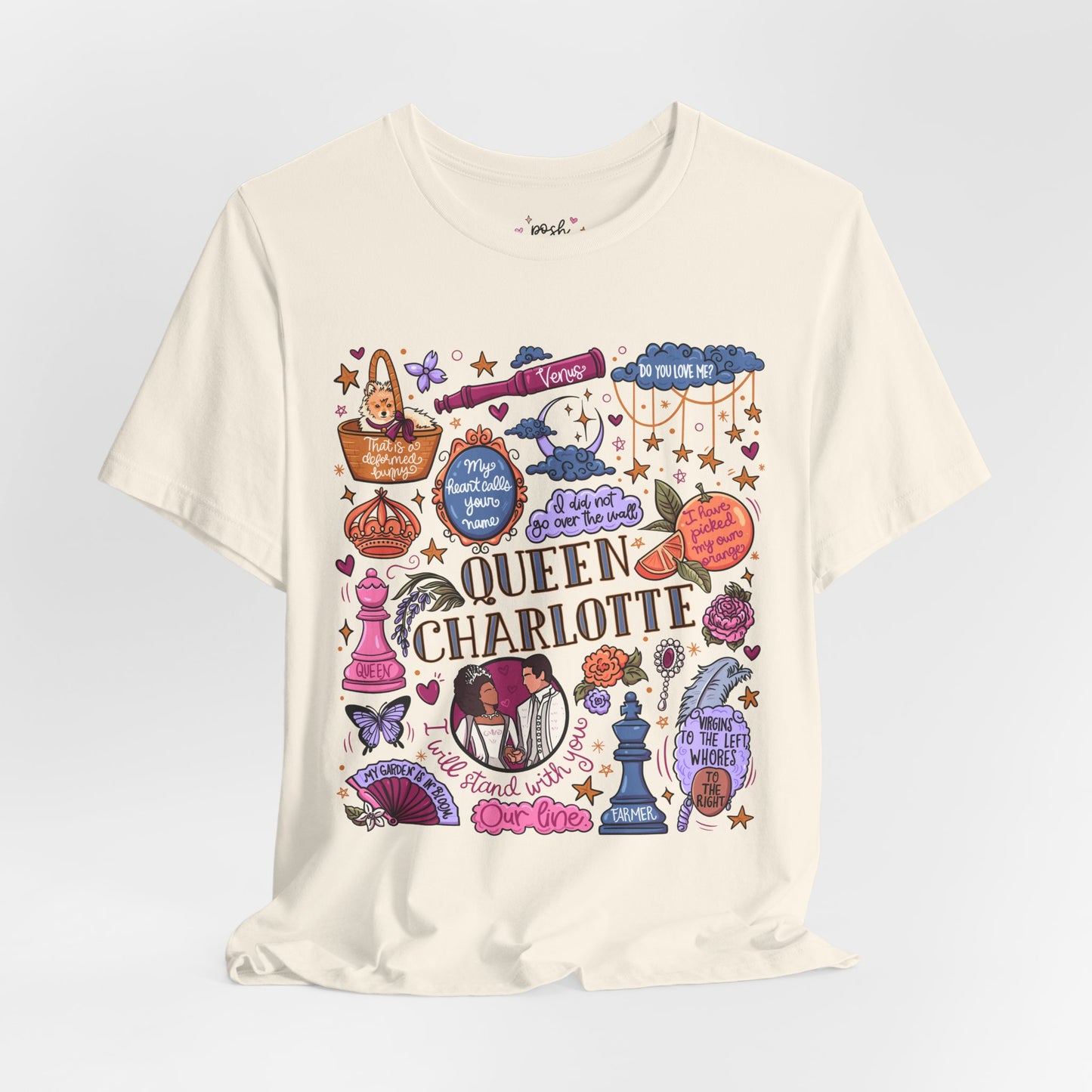 Queen Charlotte T-Shirt | Graphic Tee | Bookish Merch |