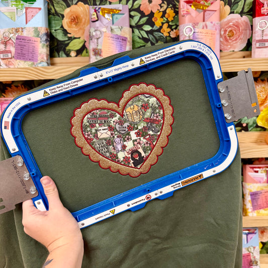 Under Your Scars Glitter/Embroidered Sweatshirt