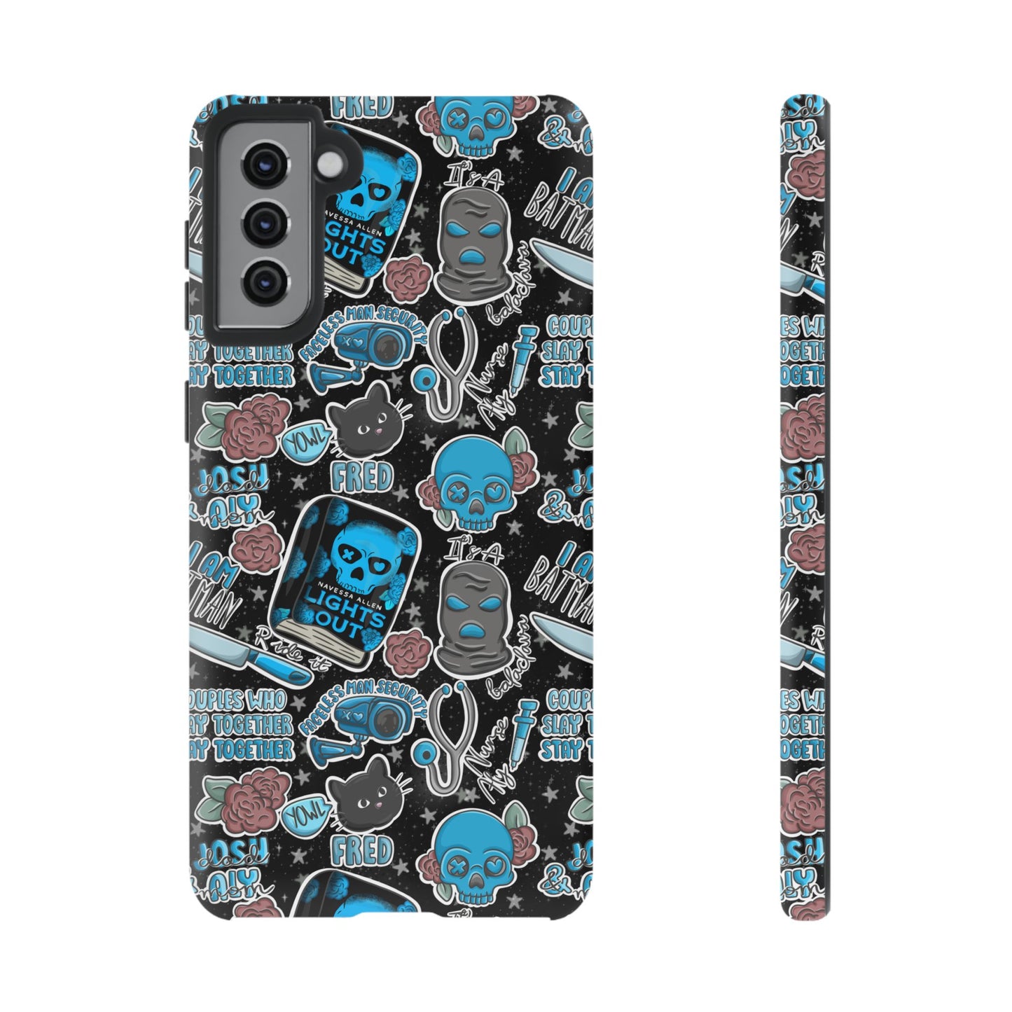Lights Out Tough Phone Case | Shockproof | Samsung Case | Google Case | Bookish