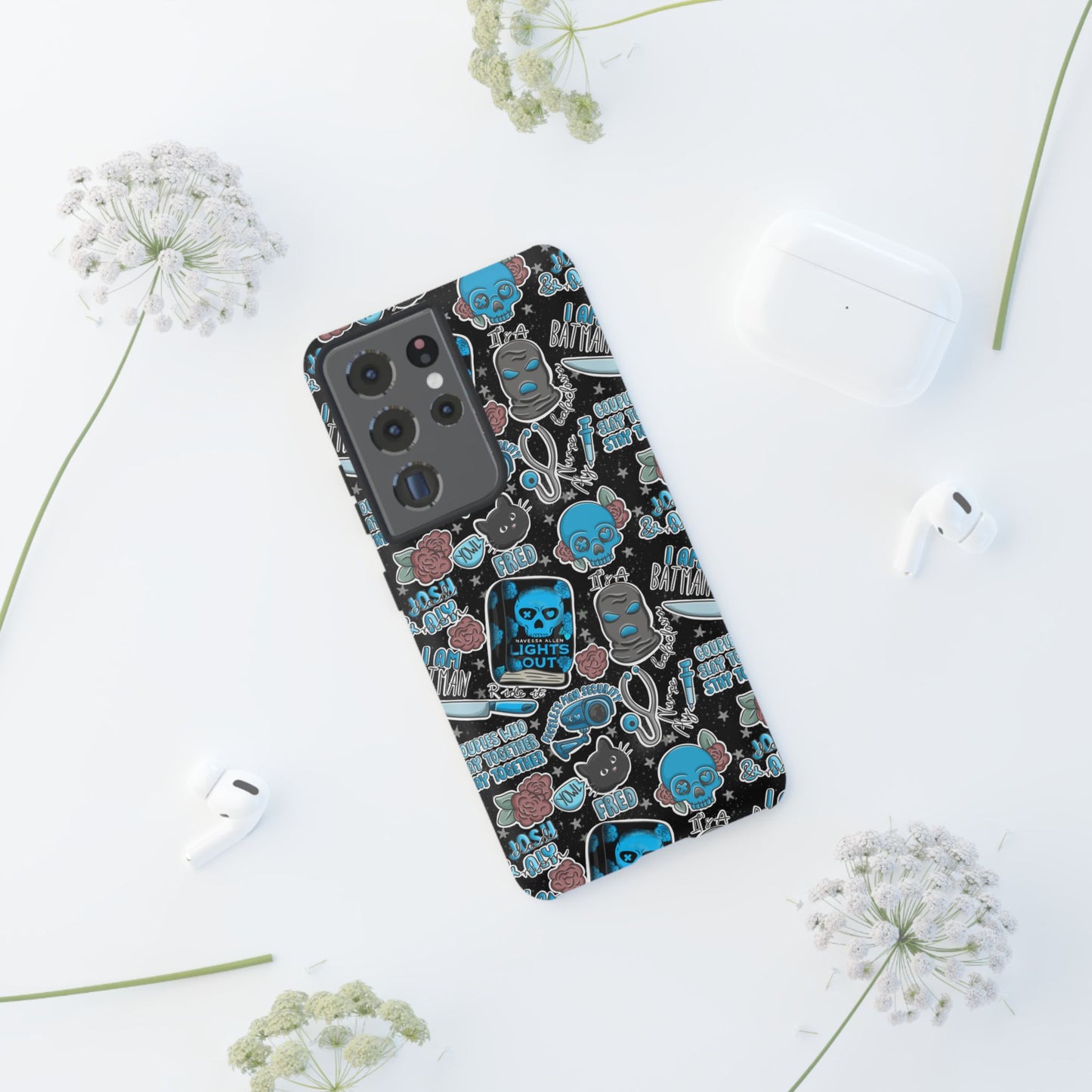Lights Out Tough Phone Case | Shockproof | Samsung Case | Google Case | Bookish