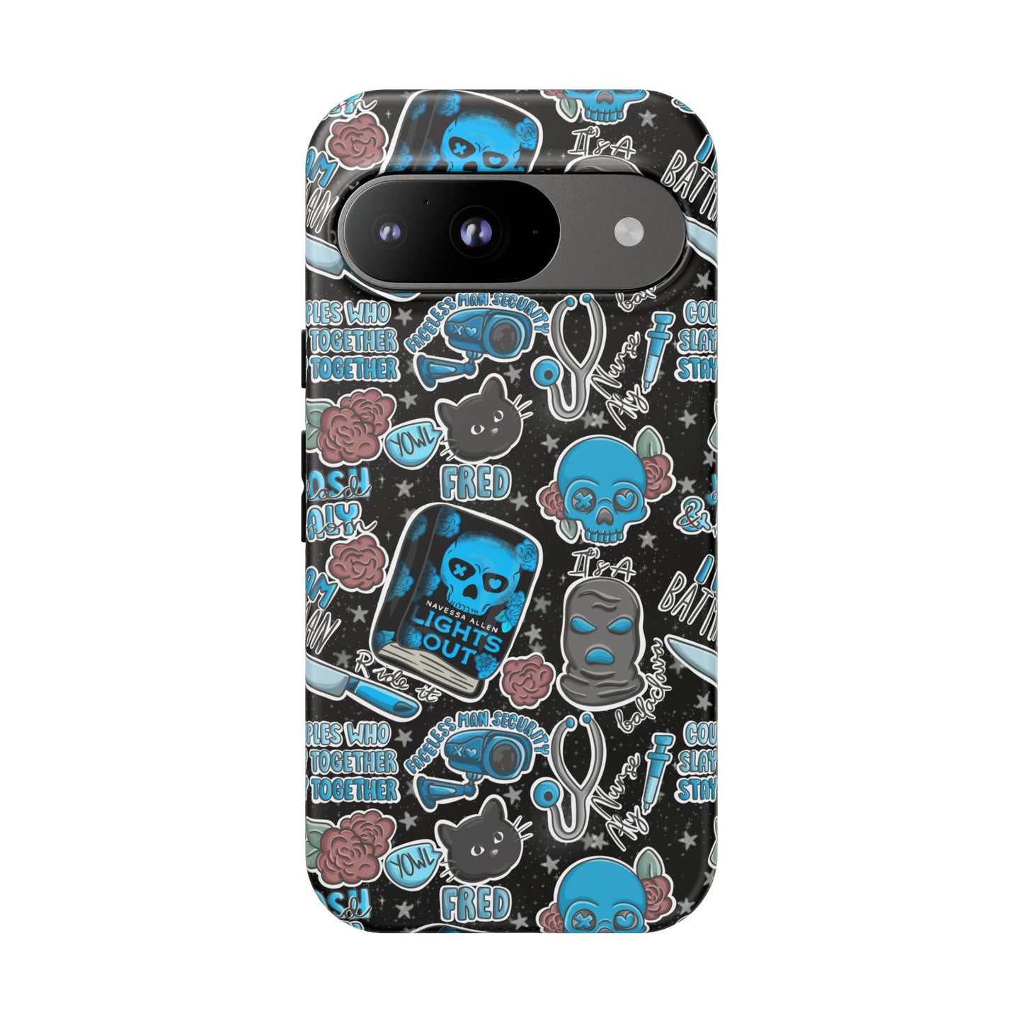 Lights Out Tough Phone Case | Shockproof | Samsung Case | Google Case | Bookish