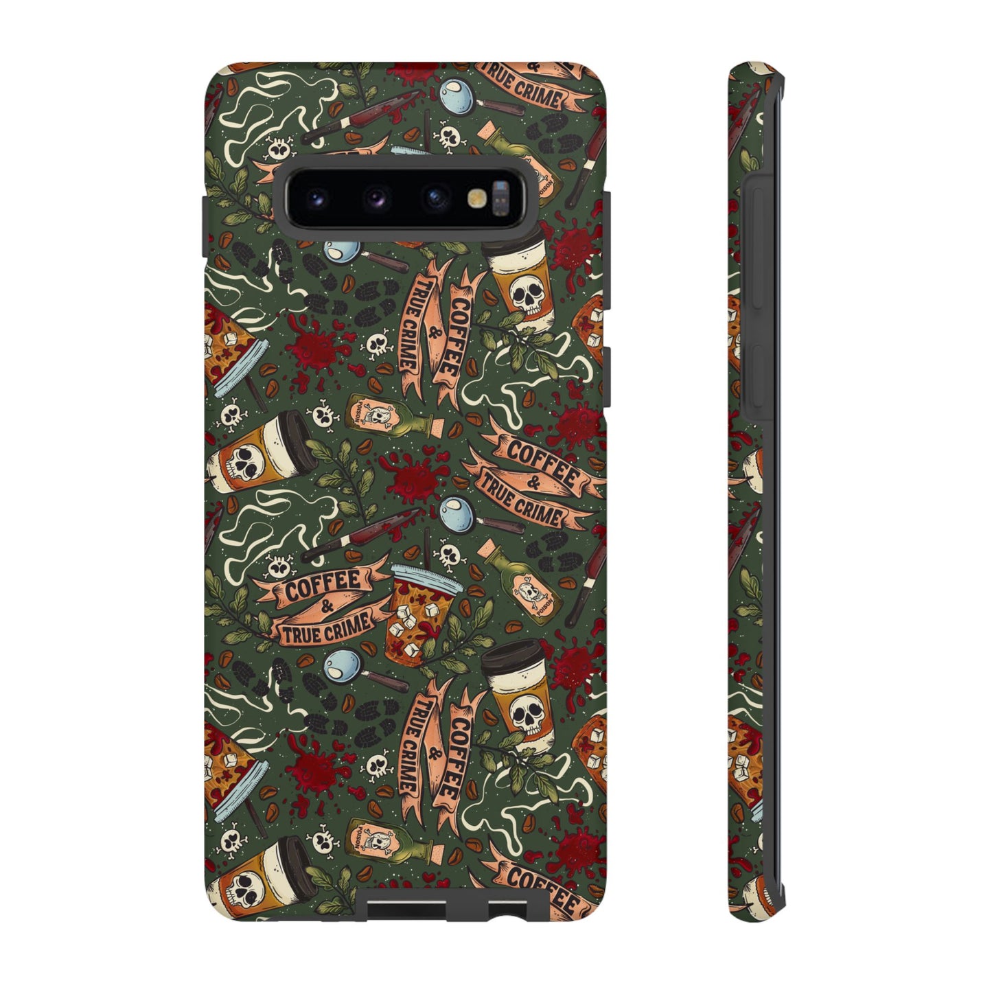 Coffee & True Crime Tough Phone Case | Shockproof | Samsung Case | Google Case | Bookish