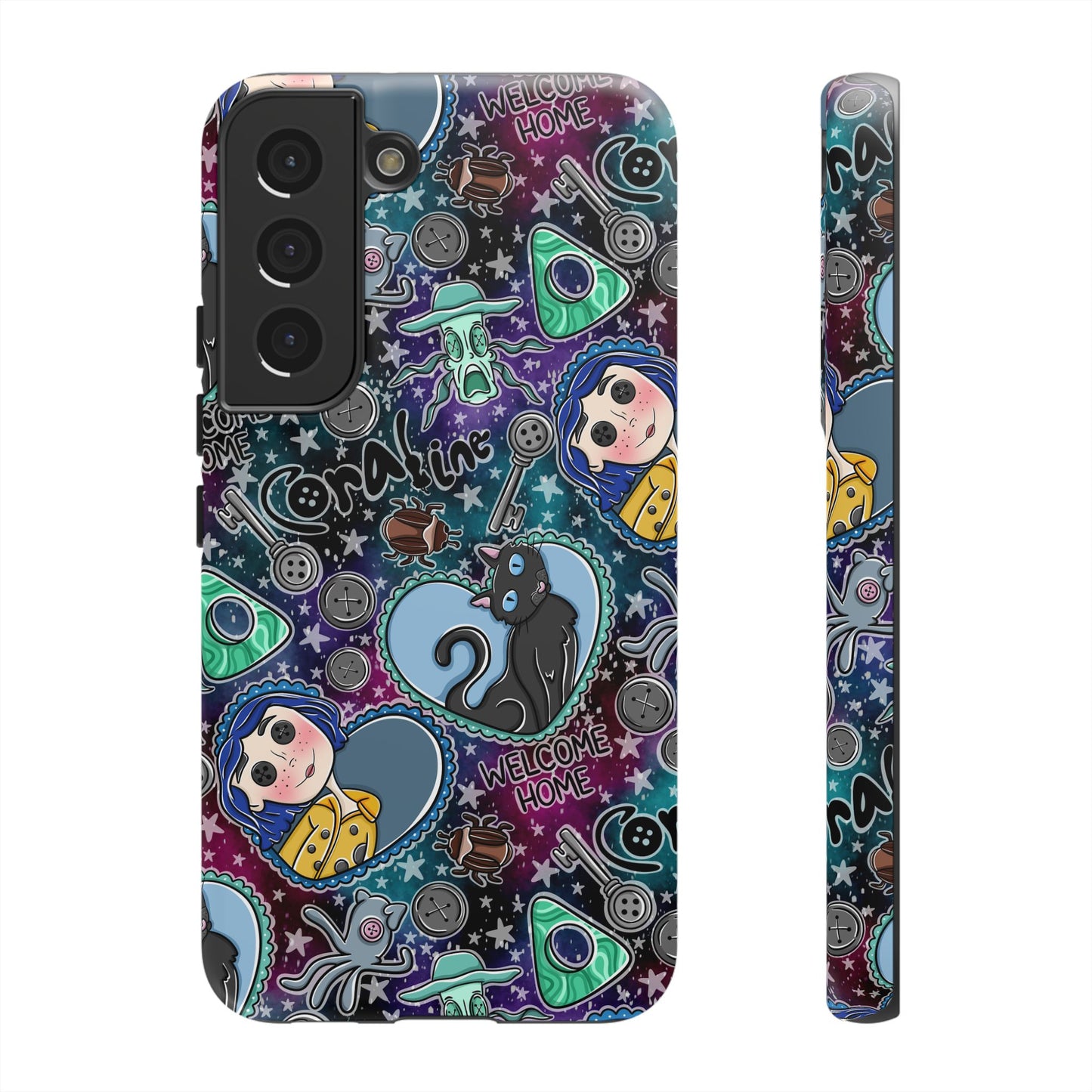 Button Girl Tough Phone Case | Shockproof | Samsung Case | Google Case |