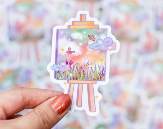 Painting Canvas Sticker
