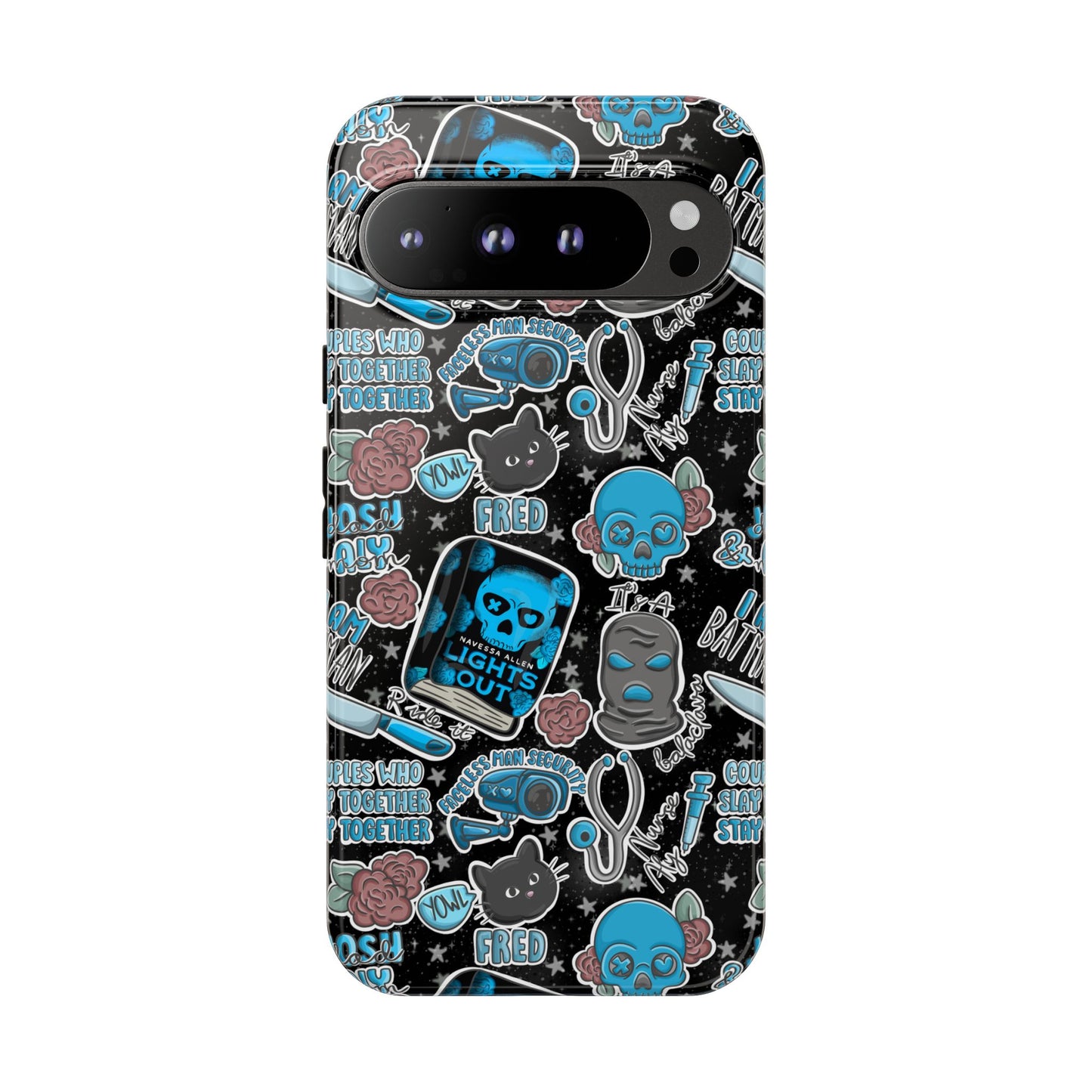 Lights Out Tough Phone Case | Shockproof | Samsung Case | Google Case | Bookish
