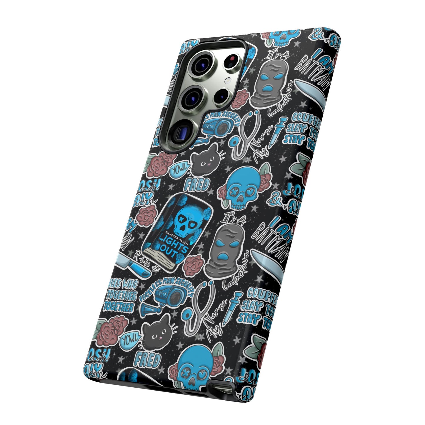 Lights Out Tough Phone Case | Shockproof | Samsung Case | Google Case | Bookish