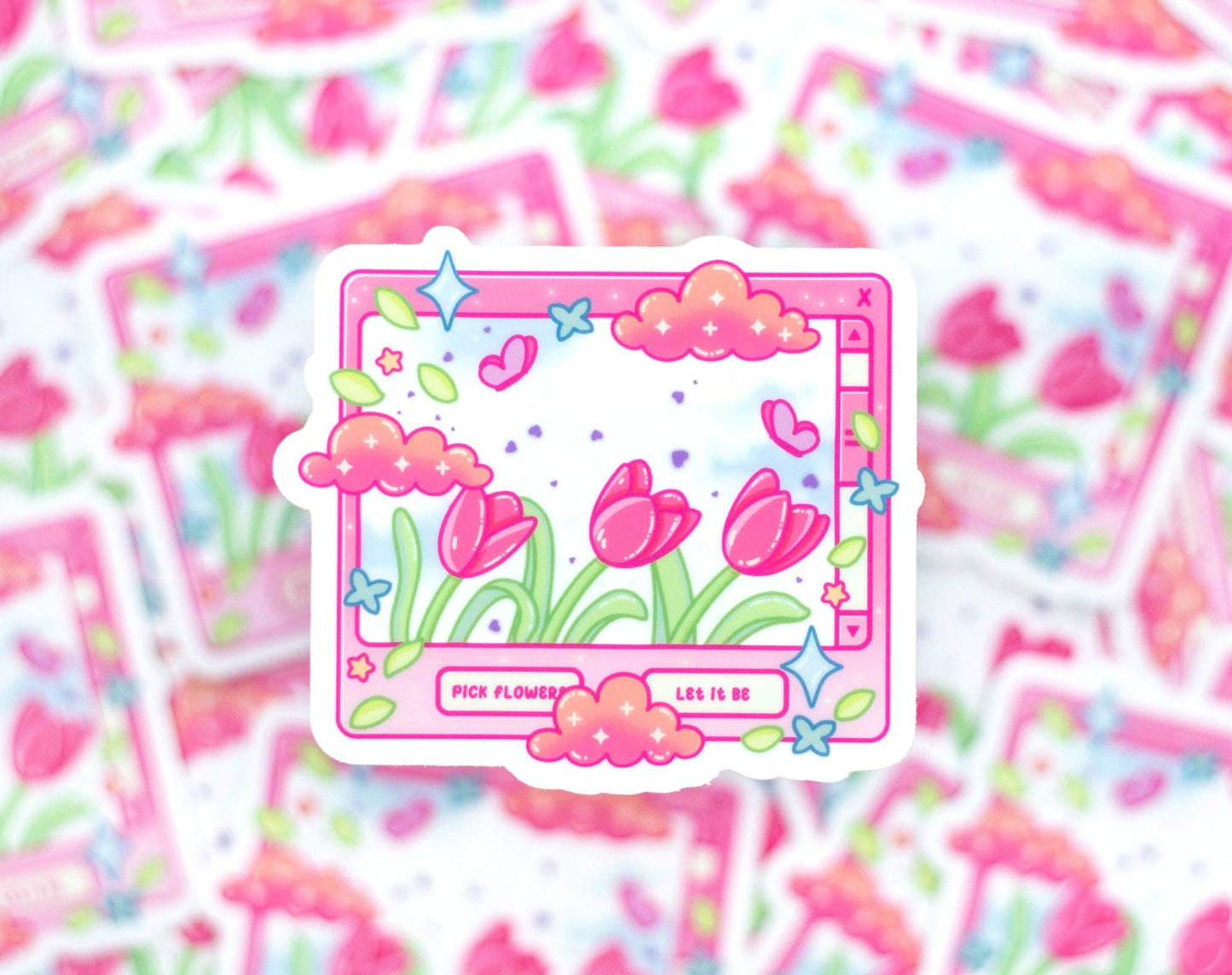 Tulip Dreams Clear Sticker