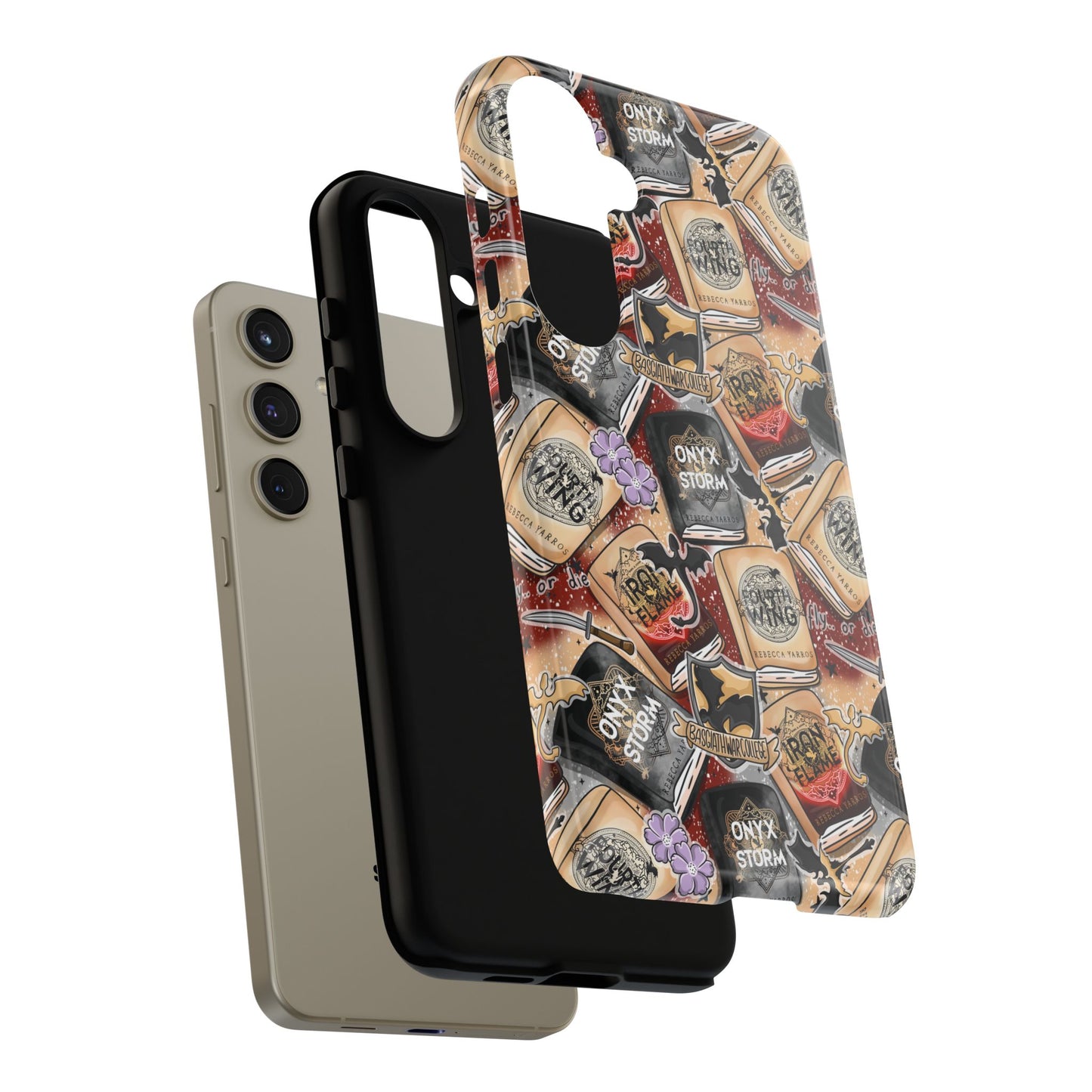 Fourth Wing Tough Phone Case | Shockproof | Samsung Case | Google Case | Bookish