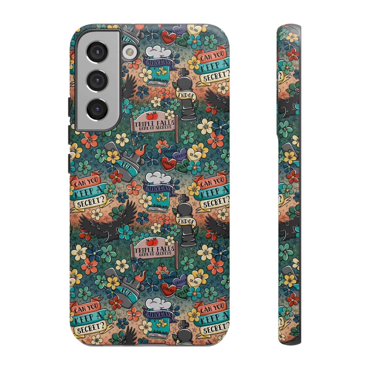 Triple Falls Tough Phone Case | Shockproof | Samsung Case | Google Case | Bookish