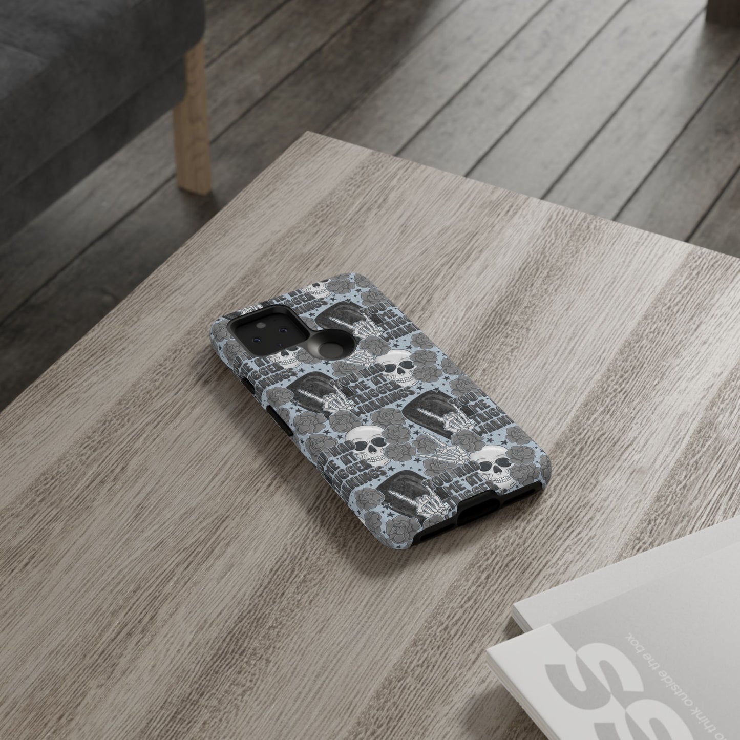 Trigger Warning Tough Phone Case | Shockproof | Samsung Case | Google Case | Bookish