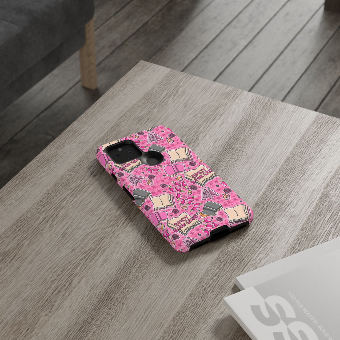 Spicy Book Club Tough Phone Case | Shockproof | Samsung Case | Google Case | Bookish