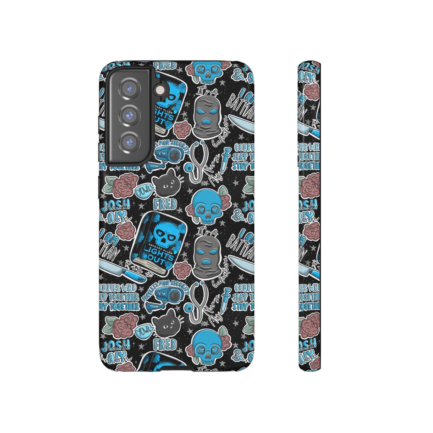 Lights Out Tough Phone Case | Shockproof | Samsung Case | Google Case | Bookish