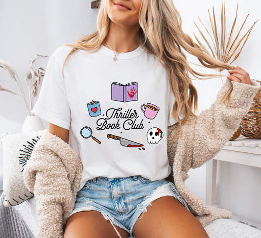 Thriller Book Club Comfort Colors T-Shirt