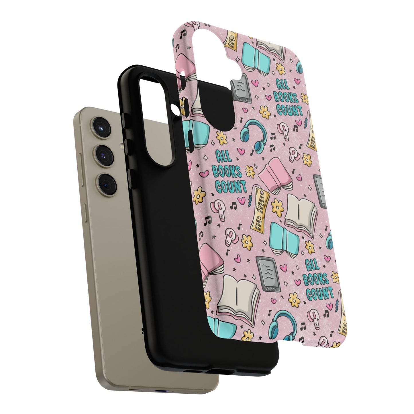 All Books Count Tough Phone Case | Shockproof | Samsung Case | Google Case | Bookish