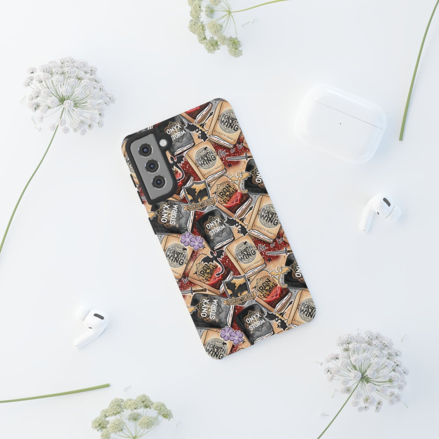 Fourth Wing Tough Phone Case | Shockproof | Samsung Case | Google Case | Bookish