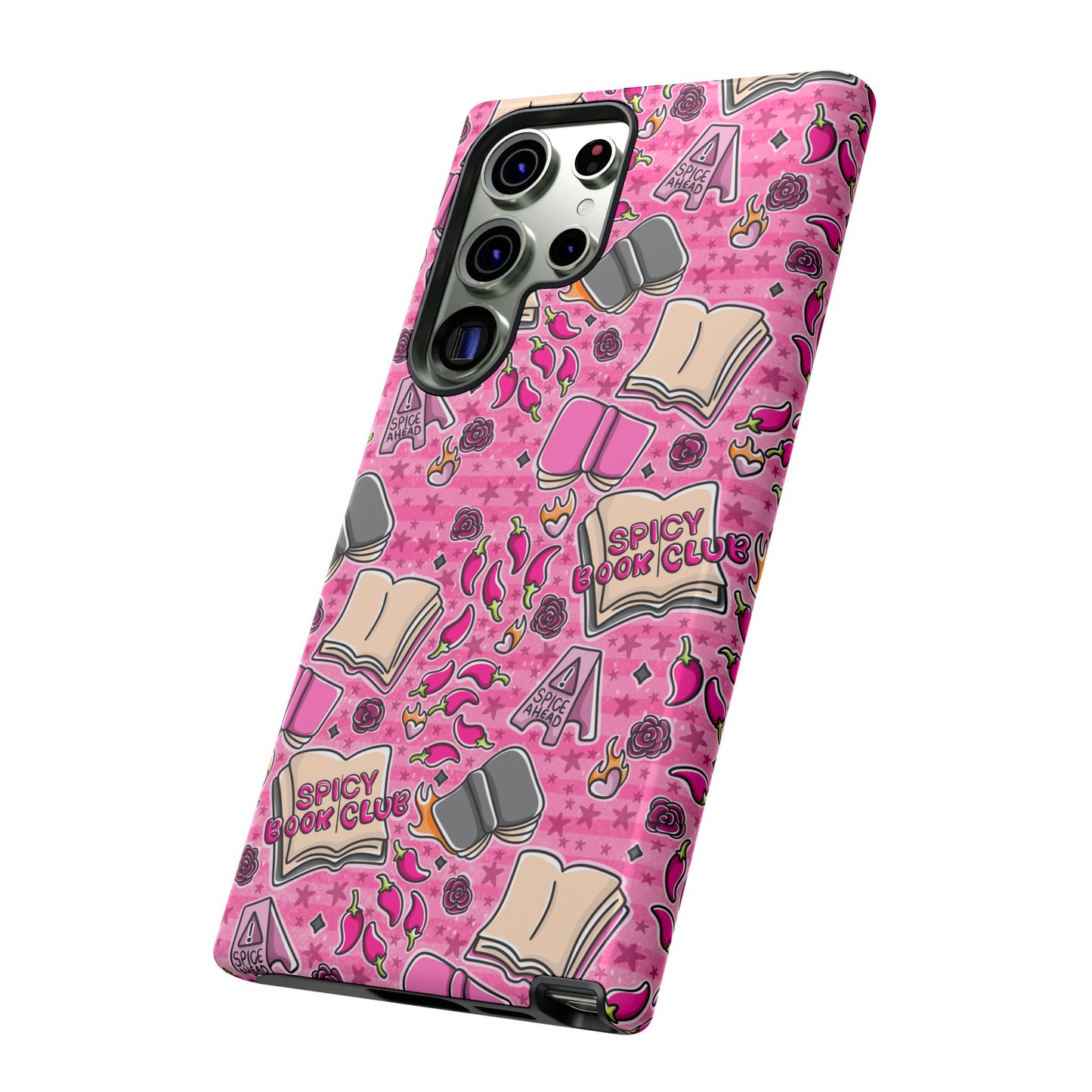 Spicy Book Club Tough Phone Case | Shockproof | Samsung Case | Google Case | Bookish