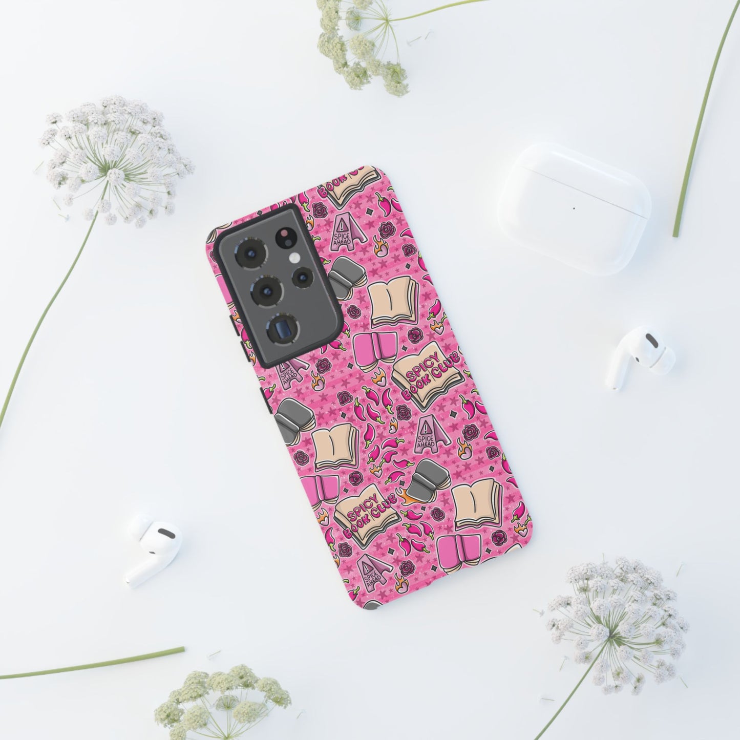 Spicy Book Club Tough Phone Case | Shockproof | Samsung Case | Google Case | Bookish