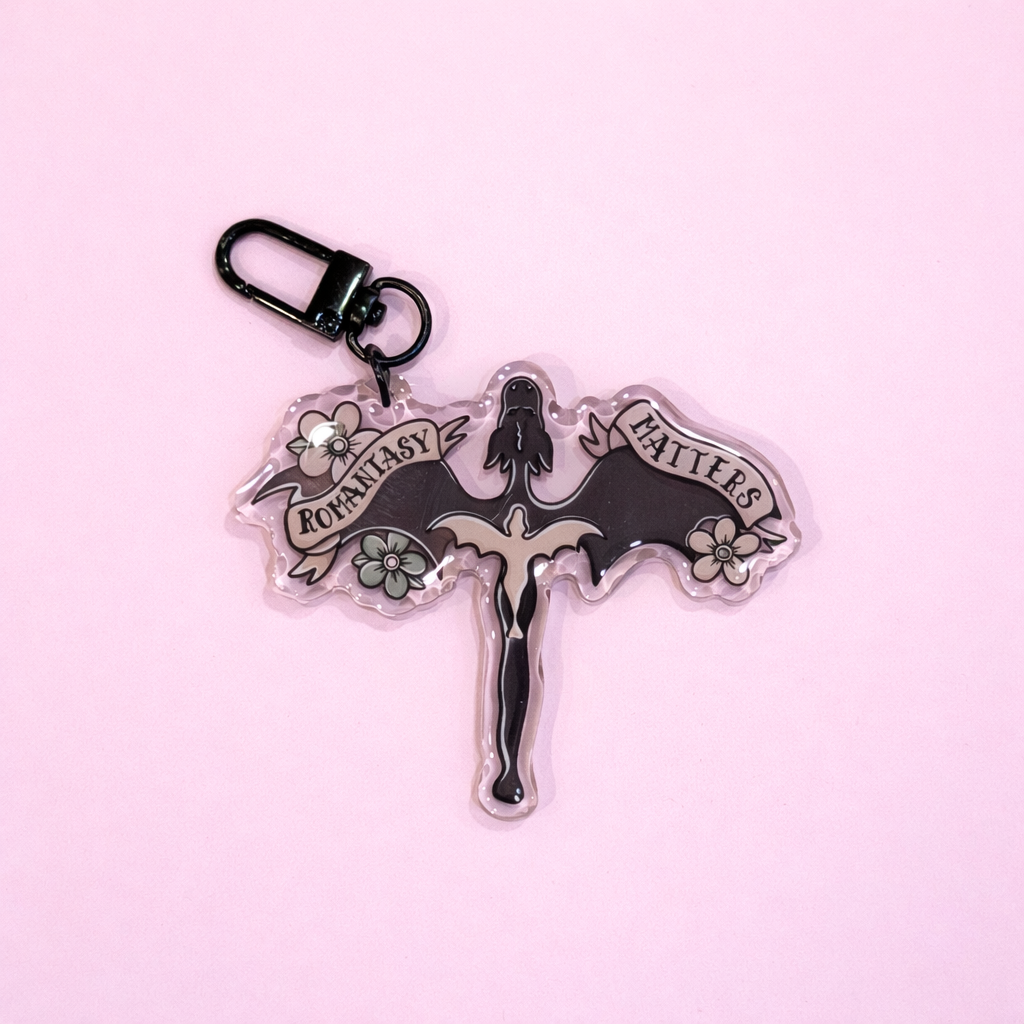Romantasy Matters Dragon Acrylic Keychain