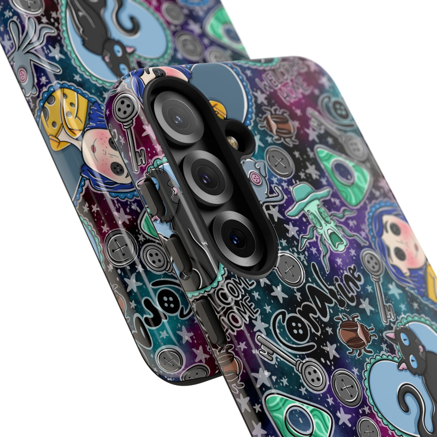 Button Girl Tough Phone Case | Shockproof | Samsung Case | Google Case |
