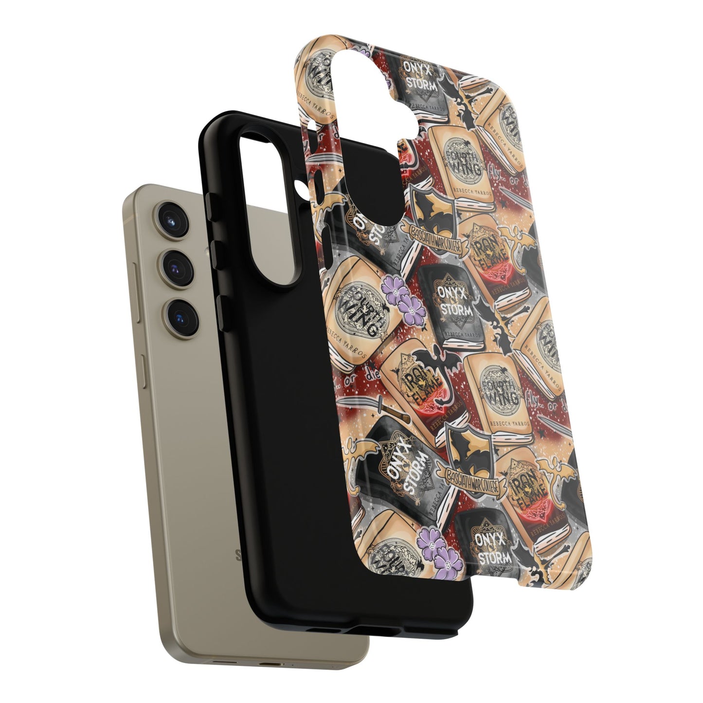 Fourth Wing Tough Phone Case | Shockproof | Samsung Case | Google Case | Bookish