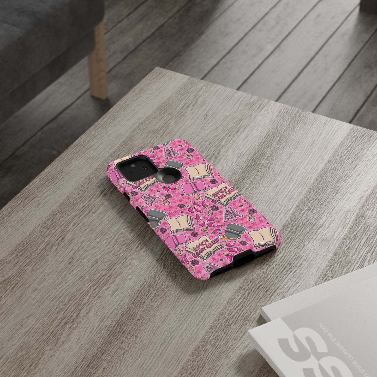 Spicy Book Club Tough Phone Case | Shockproof | Samsung Case | Google Case | Bookish