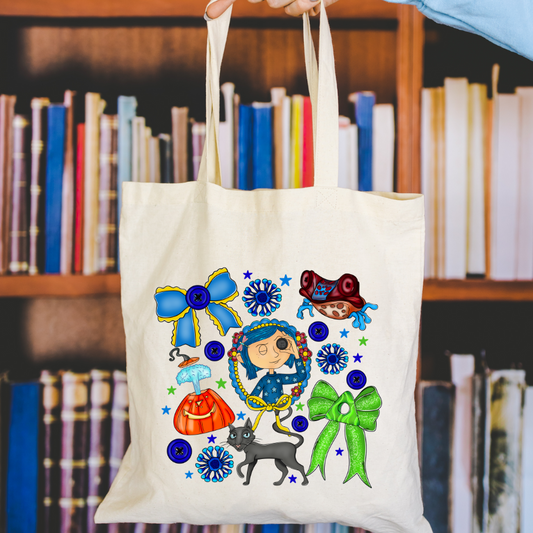 Coraline Canvas Tote Bag