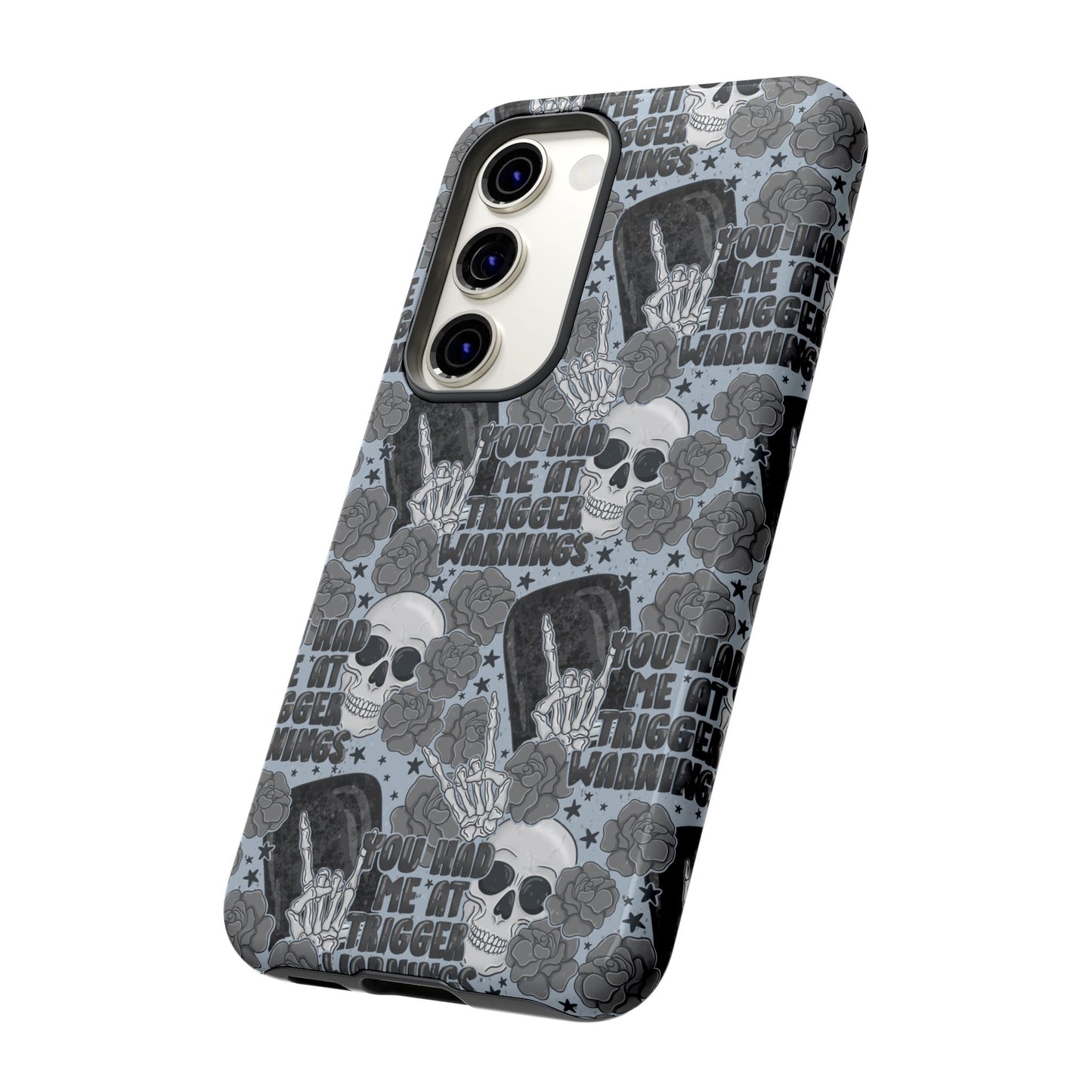 Trigger Warning Tough Phone Case | Shockproof | Samsung Case | Google Case | Bookish