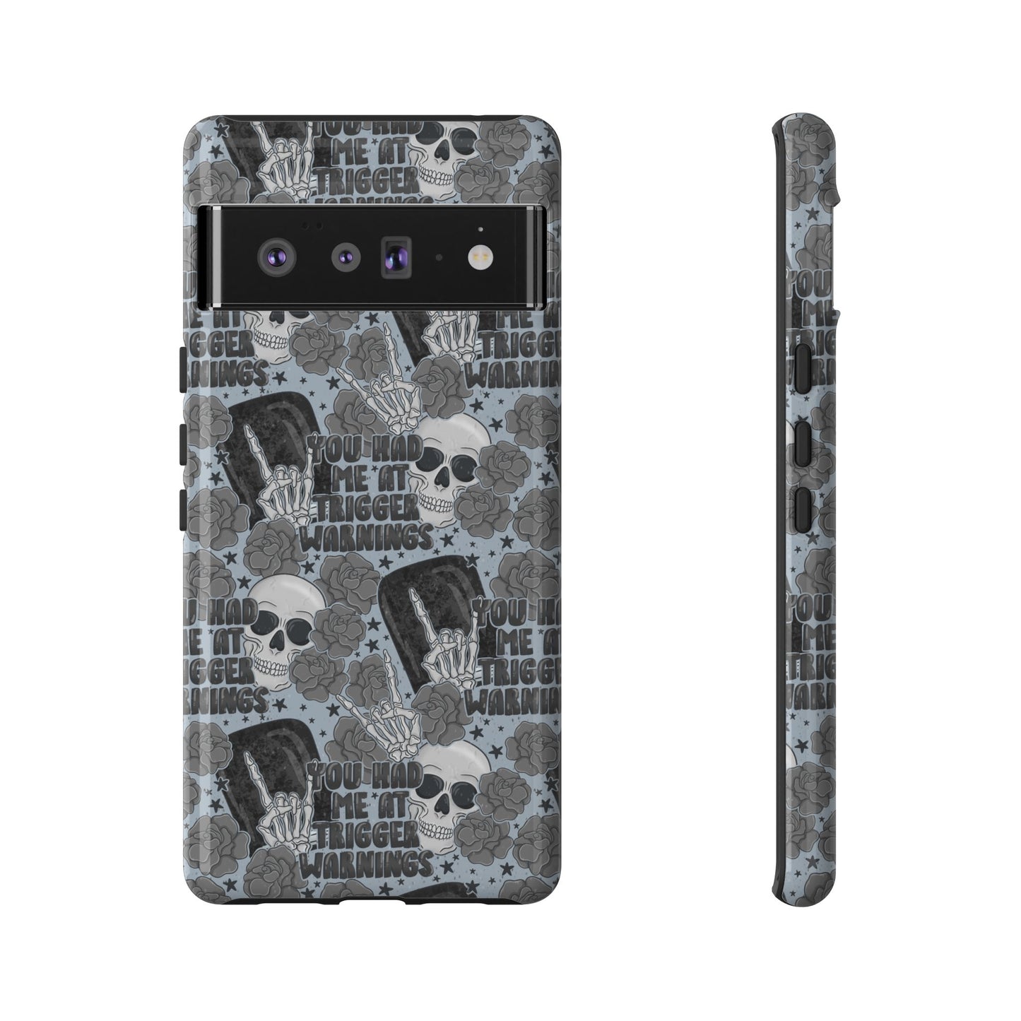 Trigger Warning Tough Phone Case | Shockproof | Samsung Case | Google Case | Bookish
