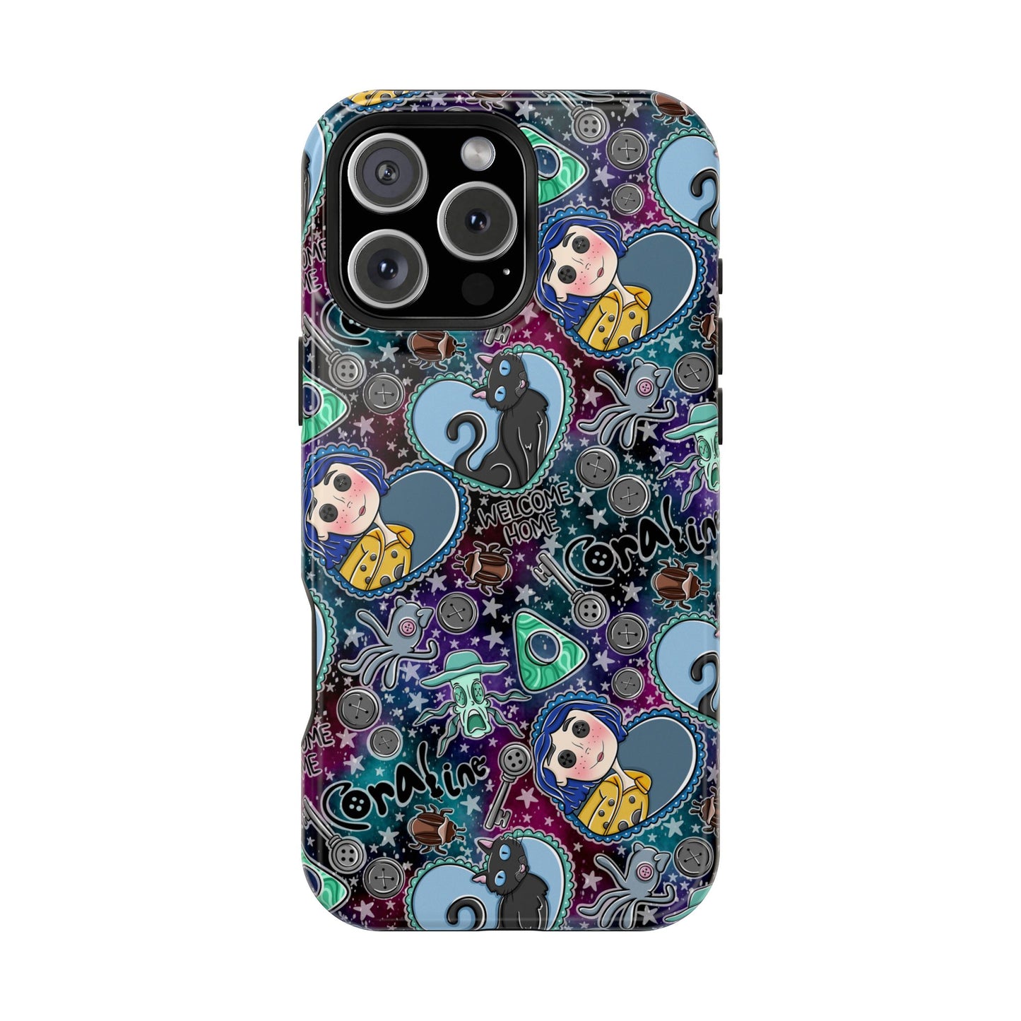 Button Girl MagSafe Tough Phone Case | Shockproof | iPhone Case |