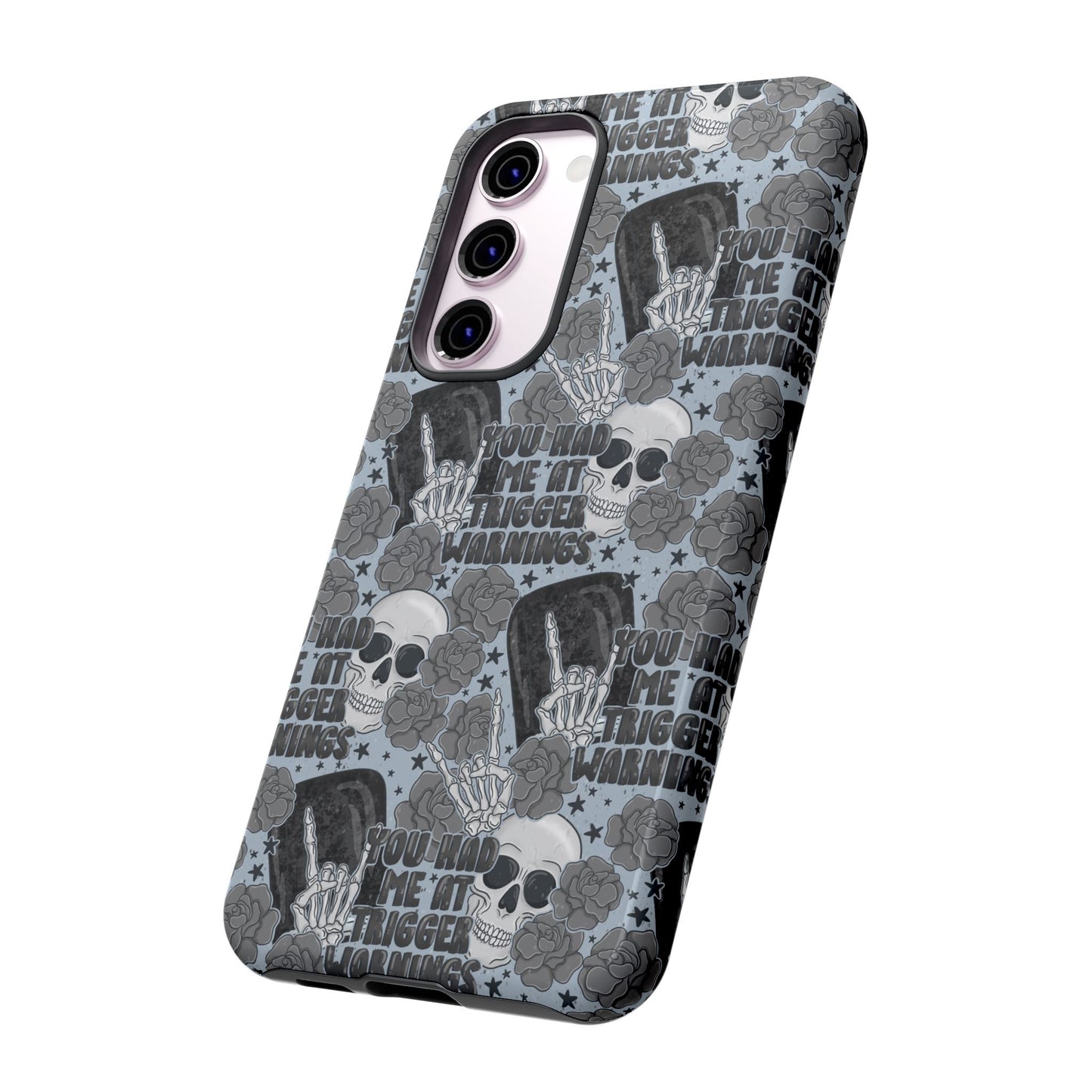 Trigger Warning Tough Phone Case | Shockproof | Samsung Case | Google Case | Bookish